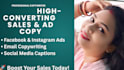 write high converting facebook ad copy and sales copywriting