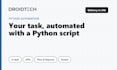 write a python script to automate your task