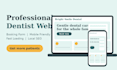 build a professional dentist website with online booking