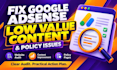fix adsense low value content and policy violation