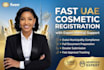 register your cosmetic product in uae montaji system