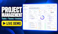build a custom project management web app