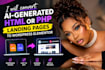 convert ai generated HTML or PHP websites to wordpress elementor