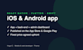develop your ios and android app with react native or flutter