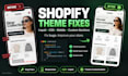 fix shopify theme bugs and customize liquid sections
