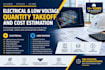 electrical and low voltage quantity takeoff and cost estimation
