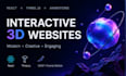 create an interactive 3d website with three js and react