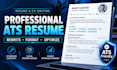 professionally rewrite and optimize your resume or CV for ats