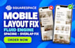 fix squarespace fluid engine mobile layouts, spacing, overlapping blocks