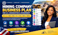 write an e1 l1 eb5 eb2 01 h1b eb1c  business plan for a mining company