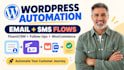 set up wordpress email and SMS automation with fluentcrm