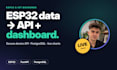 build an esp32 iot backend API and dashboard for sensor data