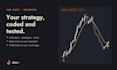 build your pine script strategy and connect its alerts to your exchange