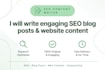 write engaging blog posts and website content