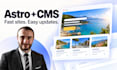 build a fast astro website with an editable cms