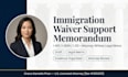 review and customize your immigration waiver support memorandum