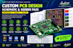 create pcb schematic, routing and professional board layout