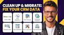 do zoho CRM data migration contact deduplication data cleanup database hygiene