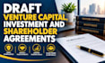 draft venture capital, investment and shareholder agreements