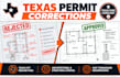 correct texas city building permit comments and plan sets