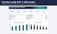 build a dcf and lbo valuation model in excel