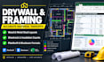 do expert drywall and framing takeoff estimation
