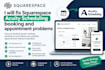 fix squarespace scheduling booking and appointment problems