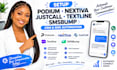 setup podium nextiva ring central justcall textline smsbump CRM SMS automation