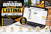 do amazon SEO listing optimization and product description to boost sales