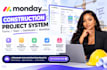 create monday com construction project system forms team dashboard workflow