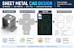 design sheet metal cad, flat pattern, dxf and fabrication drawings