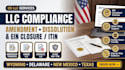 do llc ownership transfer, file llc amendment dissolve US llc close ein