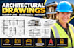 create architectural drawings, floor plans and blueprints in autocad
