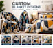 create premium custom blanket, quilt, hooded blanket and bedding designs