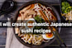 create authentic japanese sushi recipes