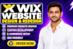 do wix website redesign, wix website design, redesign wix website, wix website