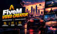 create 4k fivem loading screen, cinematic fivem trailer video, video game intro
