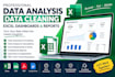 do data analysis, data cleaning, excel dashboards