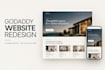 design godaddy redesign and develop godaddy website, godaddy website development