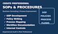 create sops policies and business procedures