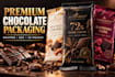 design premium chocolate bar packaging, wrapper, box and luxury 3d mockup render