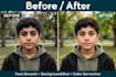 do professional photo editing, face smooth