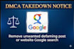 takedown, remove, erase unwanted article news and negative links google search