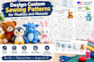 design custom sewing patterns for plushies and mascots