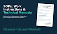 write sops, work instructions and technical manuals