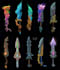 design unique weapons illustrations
