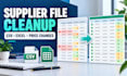 clean and compare your supplier CSV or excel price lists