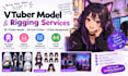 do vtuber model, 3d vtuber model and rigging, vtuber background, live 2d vtuber