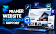 maintain, update and fix your framer website