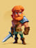 draw 2d game character illustration
